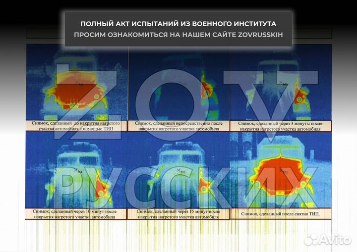 Защита от тепловизора 1500x3000 для техники