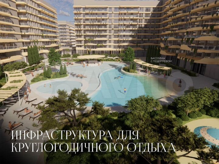 3-к. апартаменты, 62,4 м², 6/9 эт.