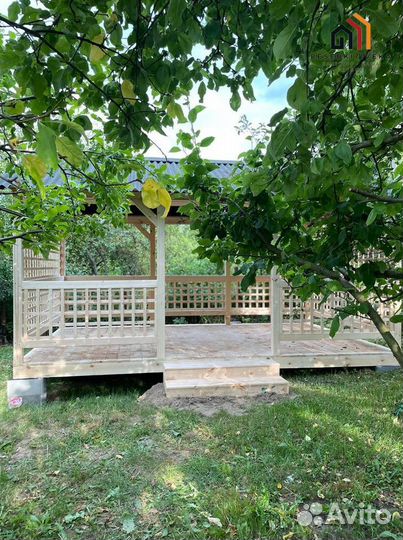 Беседка с мангальной зоной