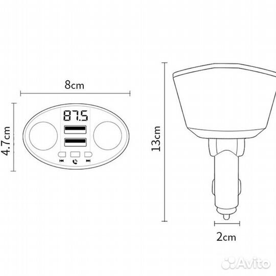 Модулятор RGB + разветвитель (Bluetooth) 5 в1 (F25