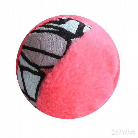 601090 игрушка для кошек мячик 6 см иск.мех (набор