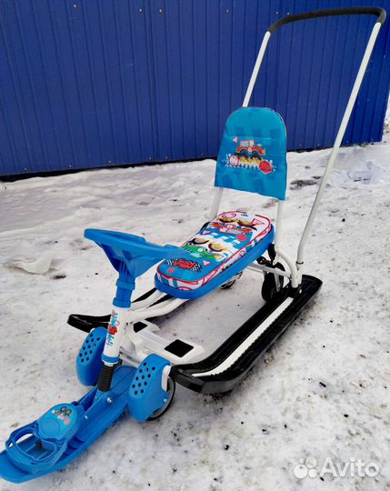 Новый Снегокат ника с колесами тс6