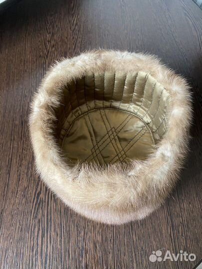 Мужская шапка-обманка,норка