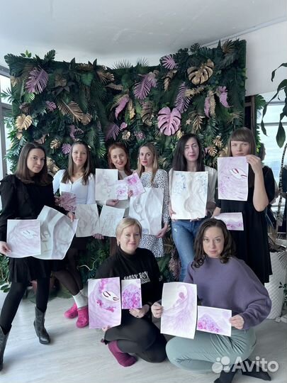 Мастер класс картина вином