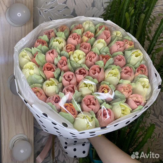 Букет тюльпанов из зефира