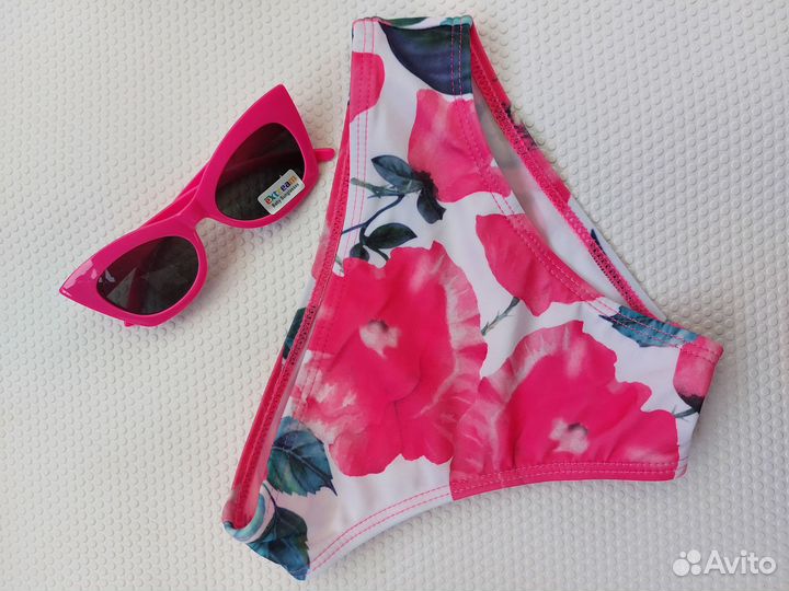 Купальник новый детский для девочки+ очки(набор)