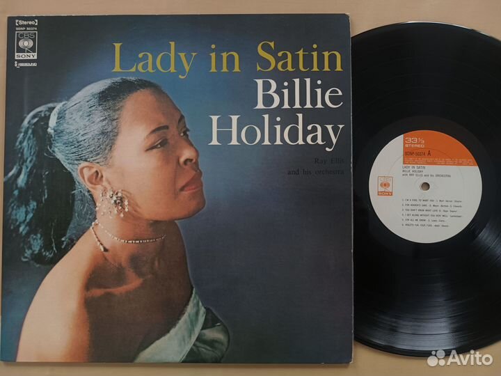 Billie holiday lady IN satin LP japan винил
