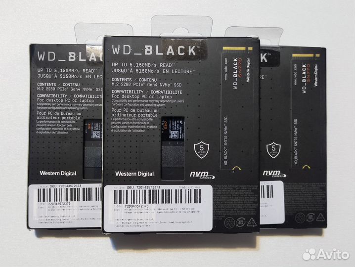 WD Black SN770 1TB-2TB NVMe SSD