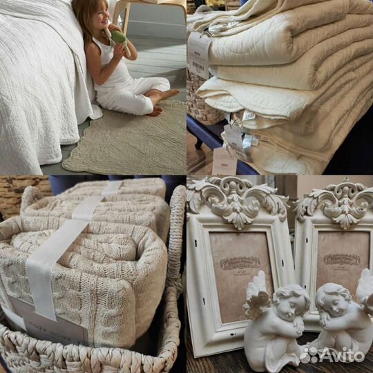 Фоторамка ангел в винтажном стиле плед хлопок