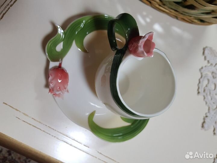 Чашка с блюдцем. Фарфор