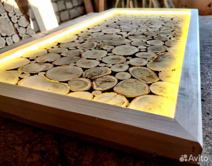 Панно из можжевельника