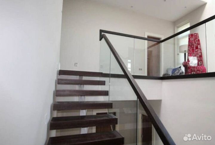 Стеклянные перила для лестниц