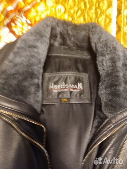 Кожаная куртка мужская зимняя Hardsman 5 хl