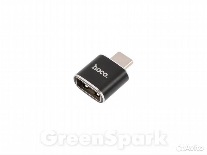 Конвертер hoco UA5 Type-C to USB черный