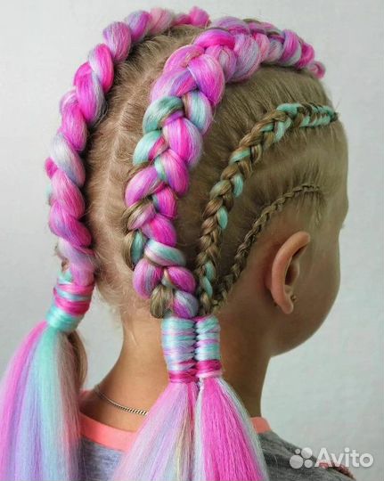 Плетение кос с канекалоном