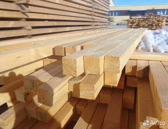 Брус естественной влажности 1 сорт 200х200х6,0