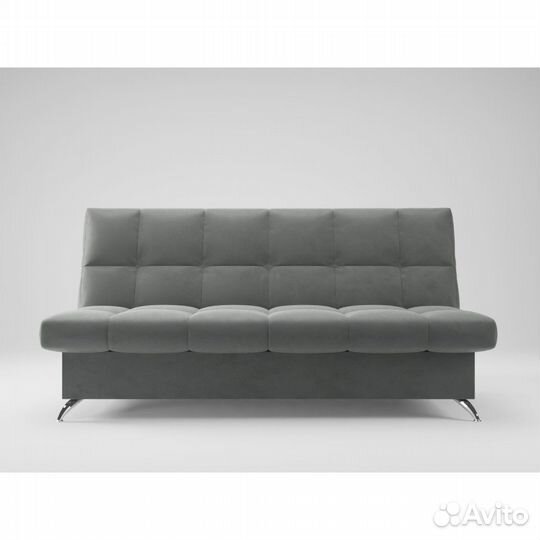 Диван «Финка прямая» нпб - Темно-серый (велюр)