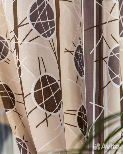 Комплект Шторы + тюль пинар 480x270 вуаль 300x270