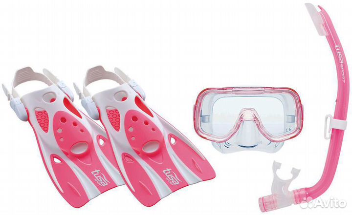 Детский комплект для снорклинга маска трубка и лас