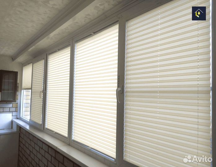 Жалюзи плиссе. Установка жалюзи на окна и двери