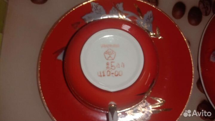 Винтаж Чайные пары мальва