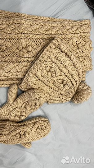 Комплект шапка и шарф женские