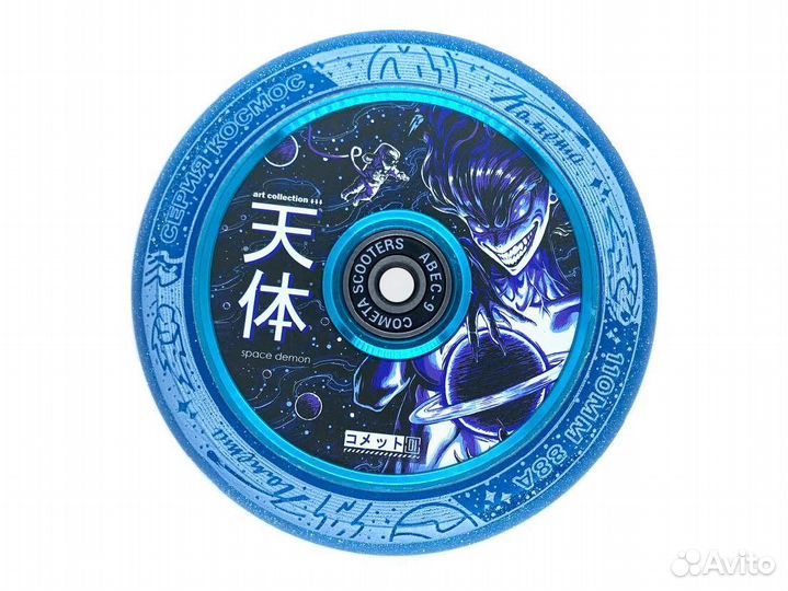 Колесо д/сам. Комета Суккуб Прозрачный с блестками