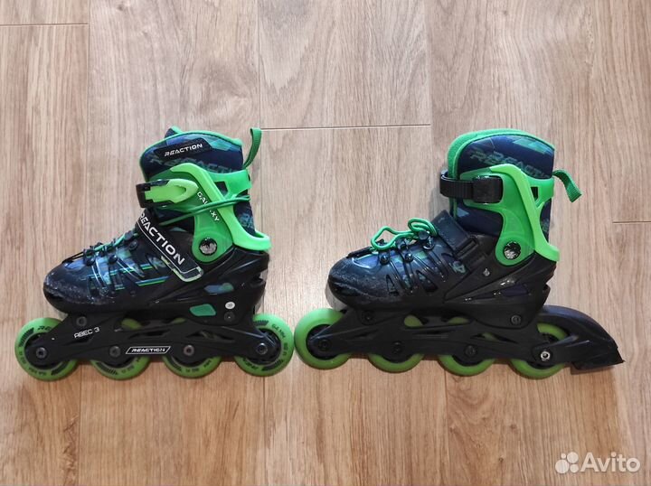 Роликовые коньки детские раздвижные 32-35 р