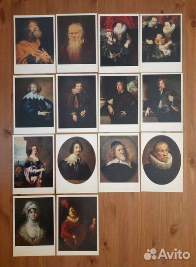 Чистые открытки 1980. Художественные. изд. Аврора