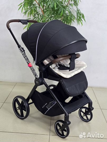 Коляска с реверсивным блоком Luxmom Aeies A2/Black