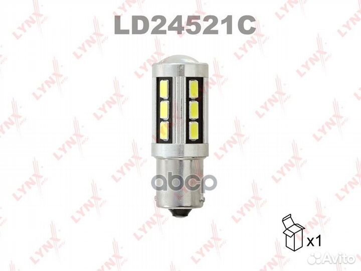 Лампа светодиодная LED P21W S25 24V BA15s SMDx1