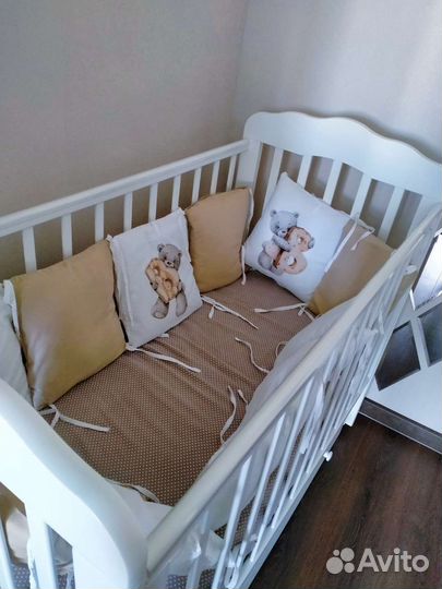 Бортики подушки в детскую кроватку