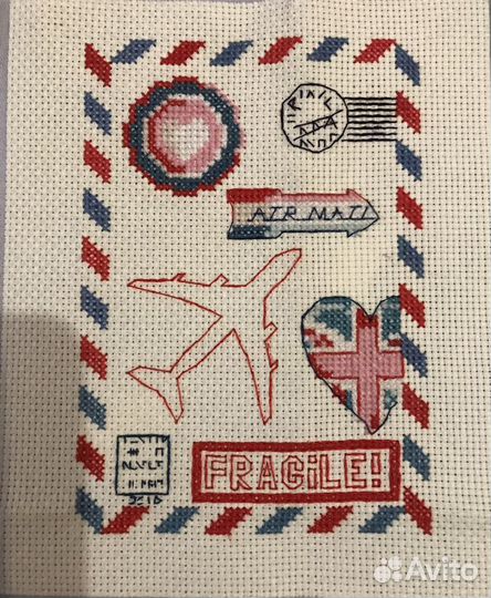 Вышивка-заготовка «Обложка на паспорт»