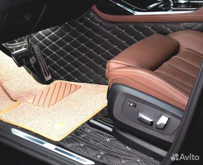 3D Коврики Range Rover Салон Багажник из Экокожи