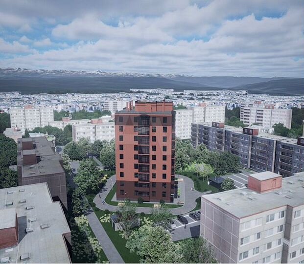 1-к. квартира, 51,1 м², 7/9 эт.