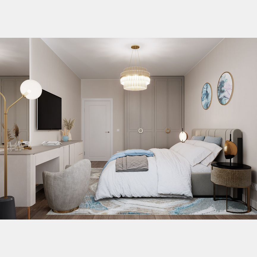 2-к. квартира, 57,4 м², 5/20 эт.