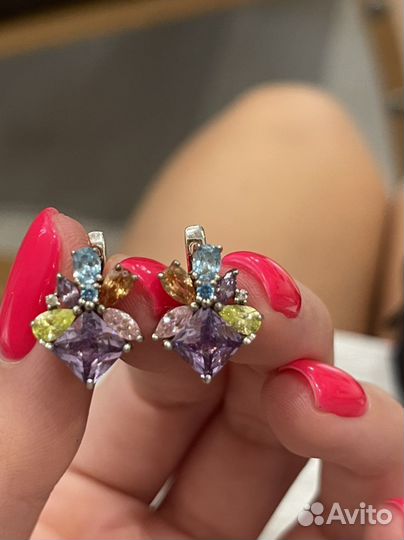 Серьги серебряные
