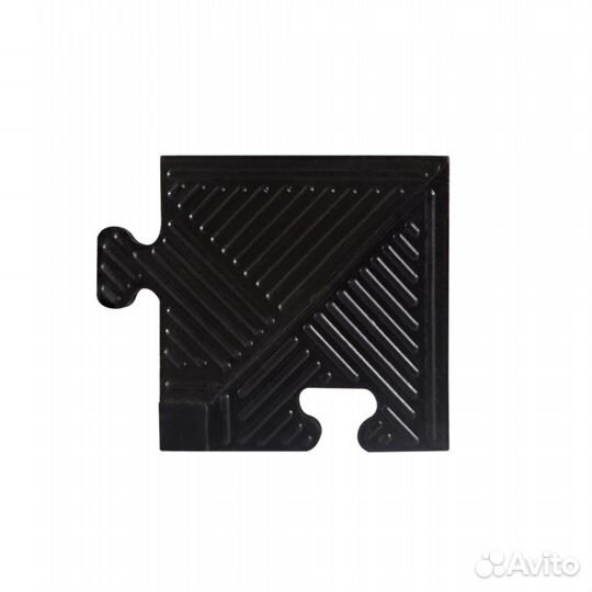 Уголок для резинового бордюра,черный,толщина 12 мм