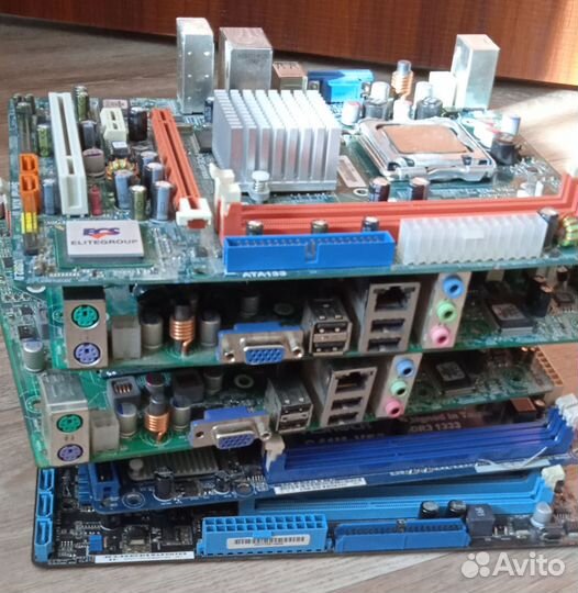 Материнская плата с процессором lga775