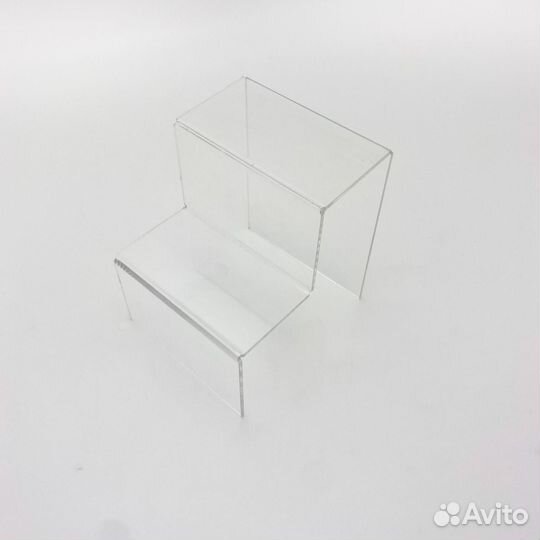 Ступенька два уровня 120*135*150мм, прозрачный ак