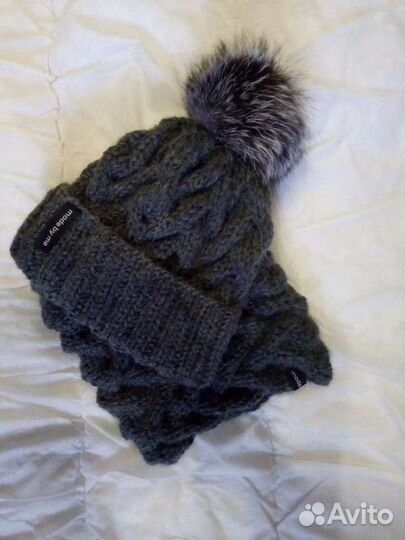 Шапка и снуд детские 52-54