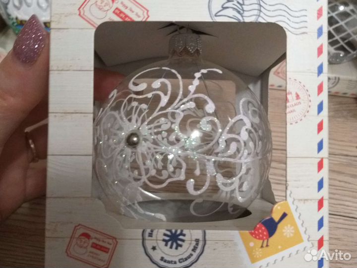 Современные ёлочные игрушки стекло