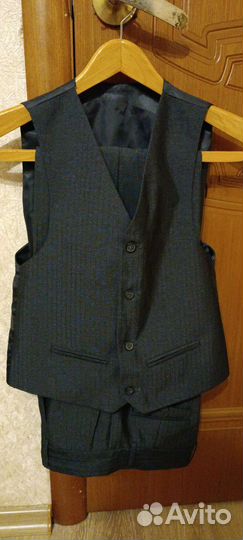 Костюм школьный, серый 170-178