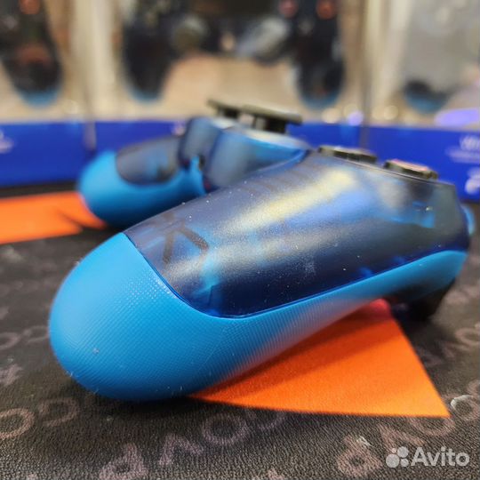 Джойстик/DualShock 4 прозрачно синий