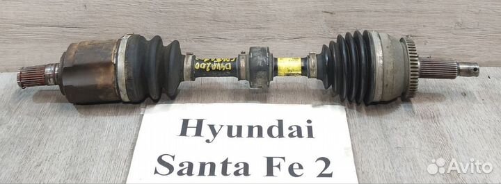 Полуось перед Lh ABS D4HA Hyundai Santa Fe 2, рест