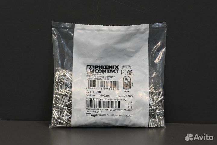Phoenix contact 3200276 A 1.5-10 новый, 4000 шт
