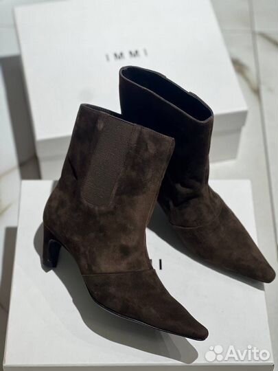 Полусапоги Immi замшевые