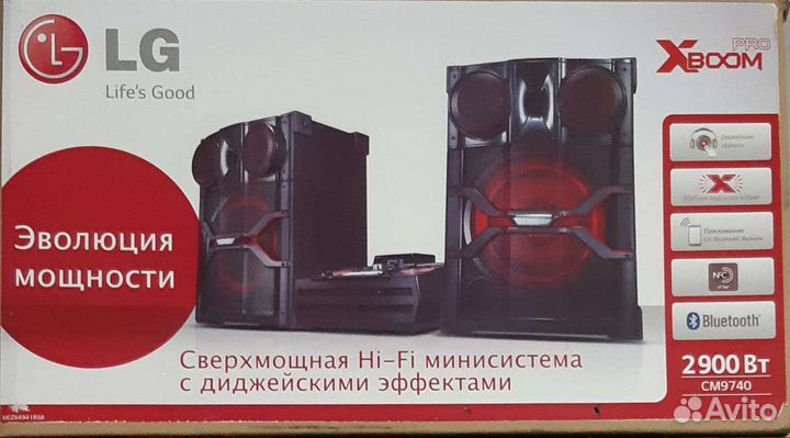 Сверхмощная Hi-Fi минисистема с дидж. LG