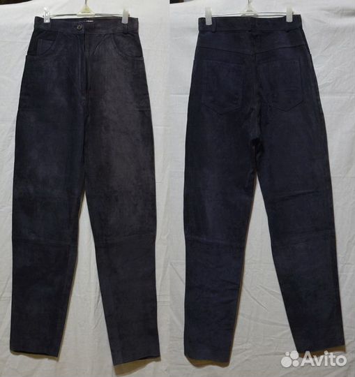 Брюки кожа,замша,клеш,бананы(Англия,Франция р42,44