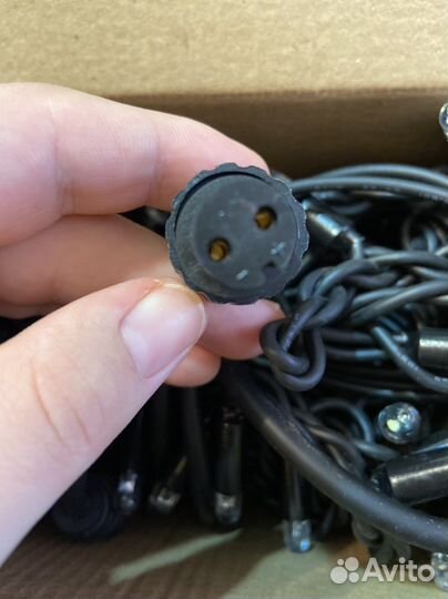 Уличные гирлянды монтаж